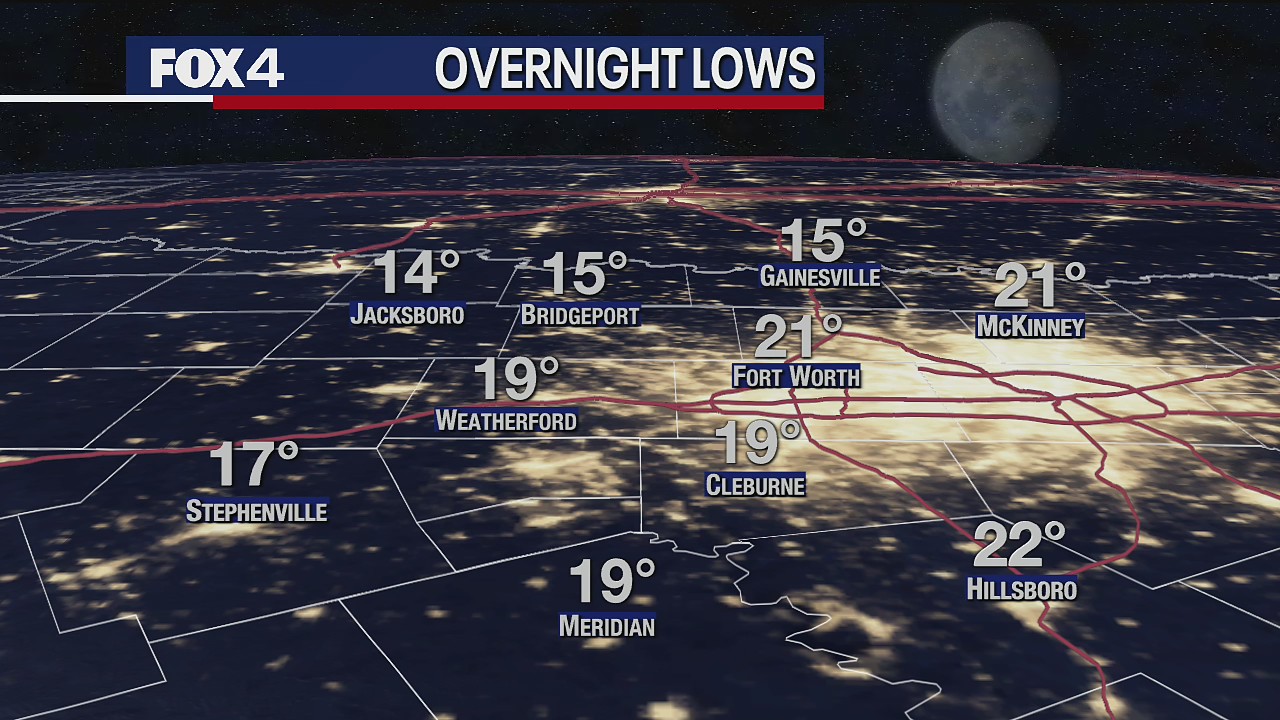 Jan. 20 overnight forecast