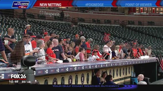Astros fans, players react to new protective netting