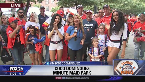 Fans at Minute Maid Park ahead of Astros game