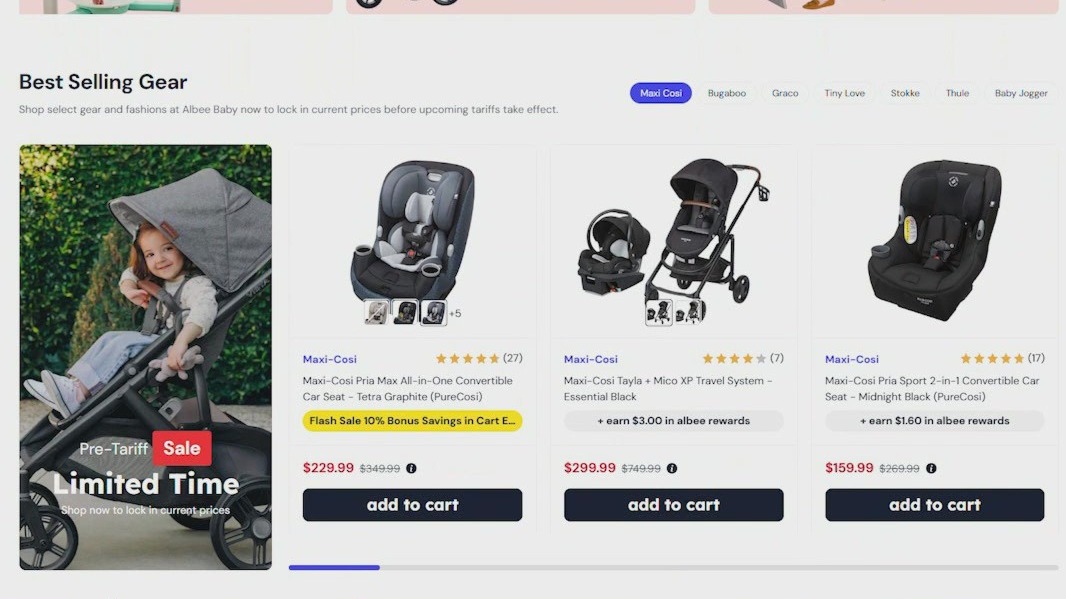 Shoppers rush to beat tariff hikes