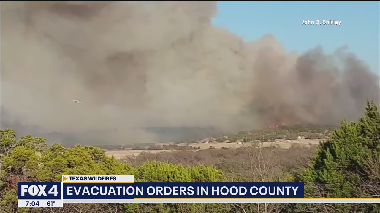 Wildfires prompt evacuations in Hood County | FOX 4 Dallas-Fort Worth
