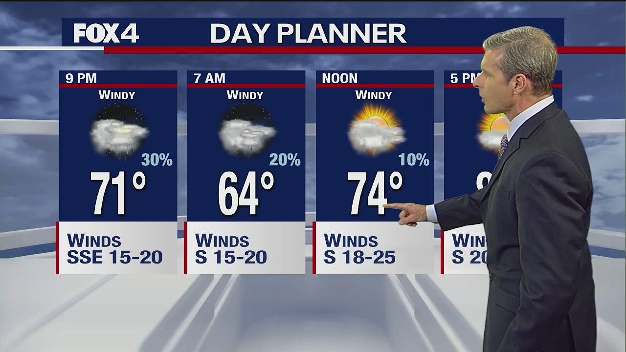 April 19 evening forecast