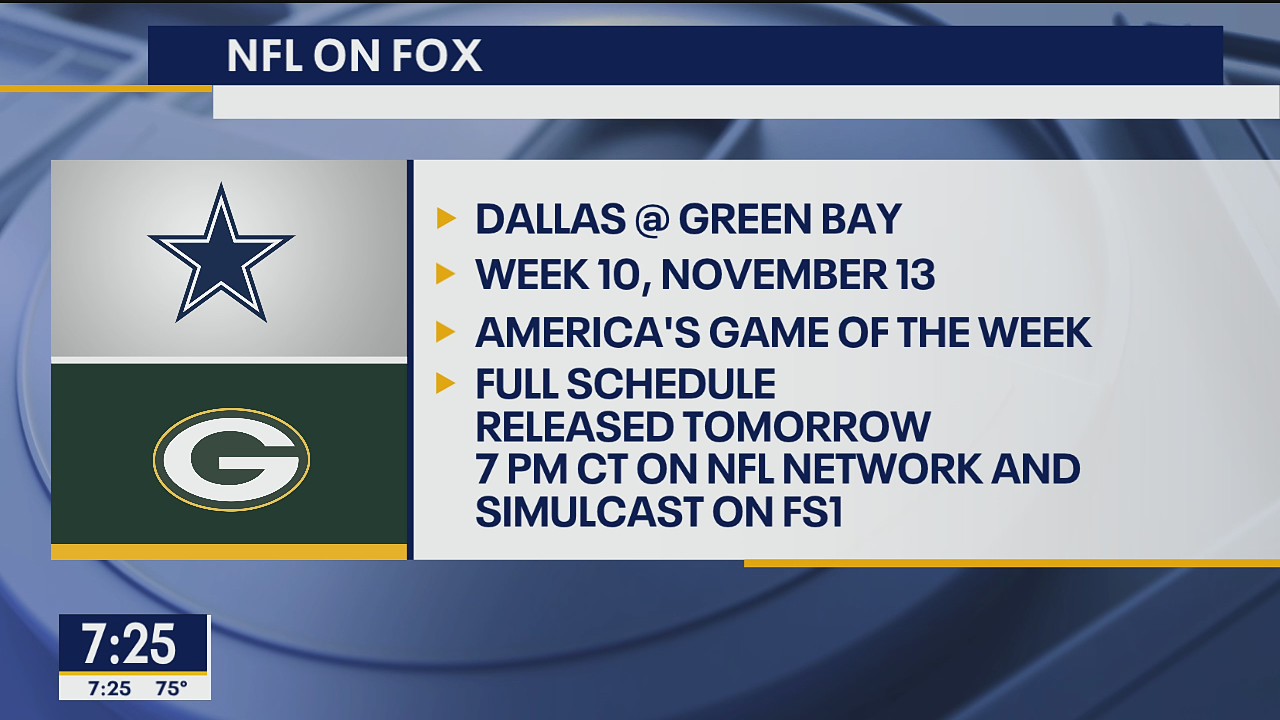 Dallas Cowboys to play Green Bay Packers in Week 10