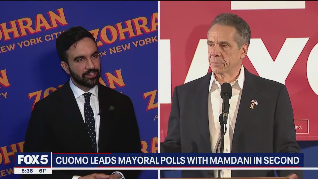 Cuomo leads NYC mayoral polls, Mamdani in second