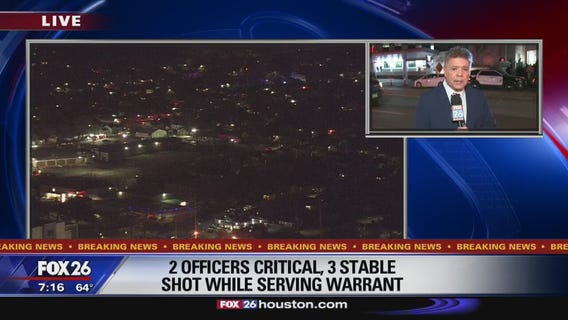 Family members arrive to hospital after officers wounded