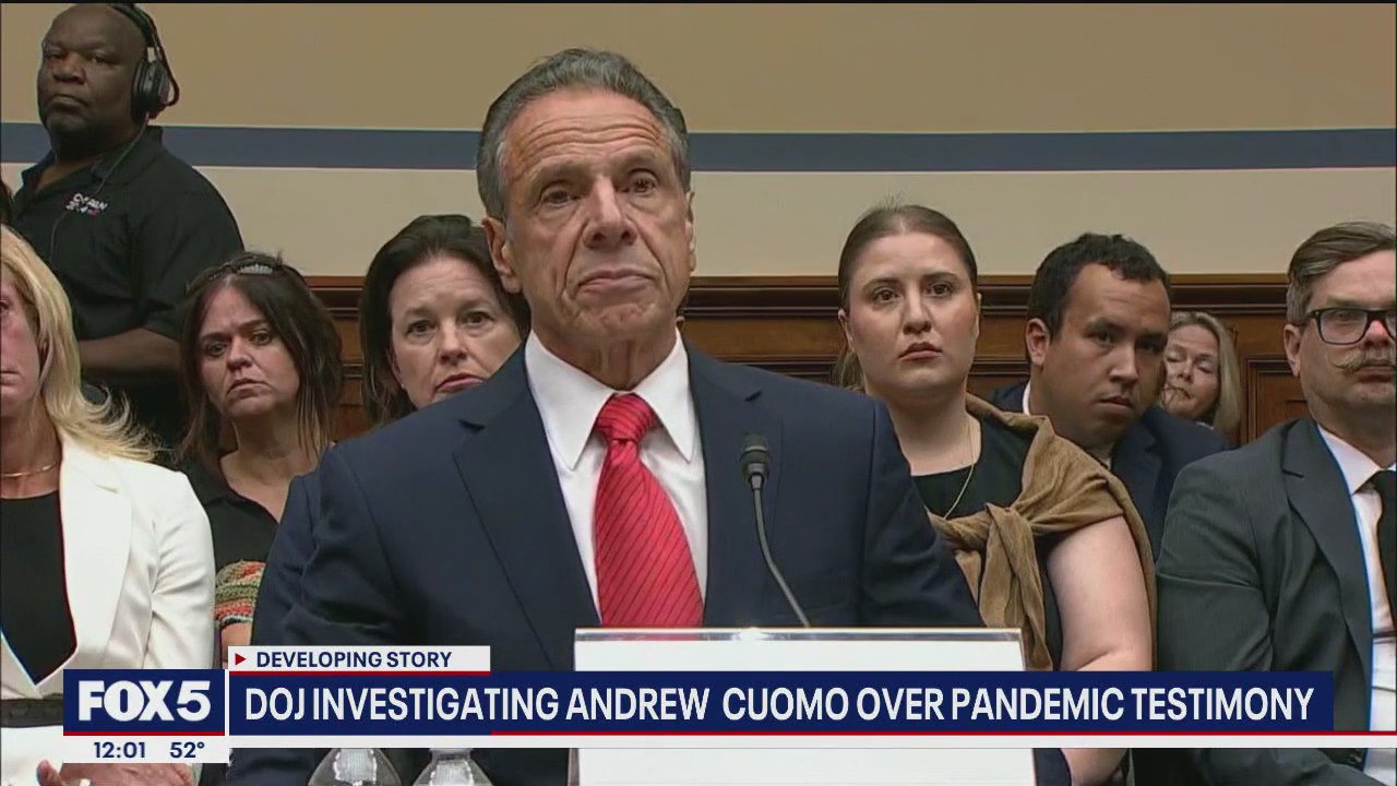 DOJ investigating Cuomo over pandemic testimony