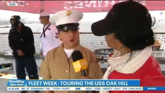 Touring the USS Oak Hill for Fleet Week