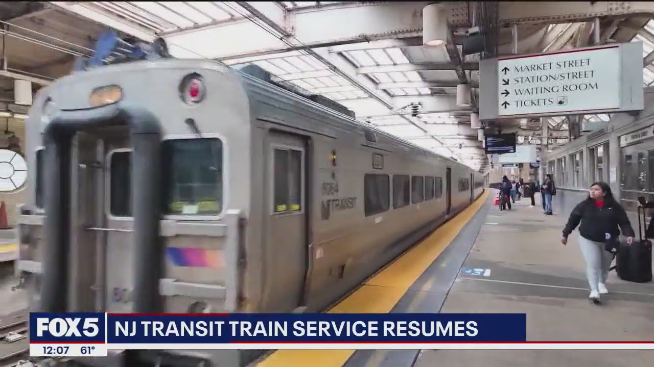 NJ Transit train service resumes to the relief of commuters