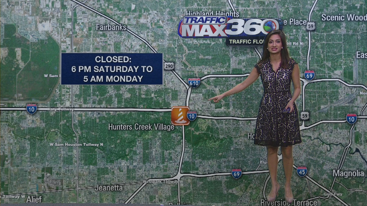 Houston-area traffic closures for the weekend