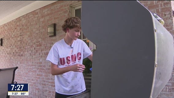 North Texas teen creates summer business by cleaning BBQ grills