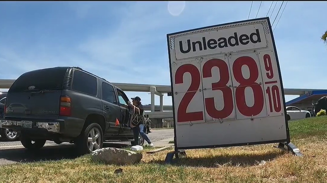 Conservative group sells gas for the price on President Biden's first day in office