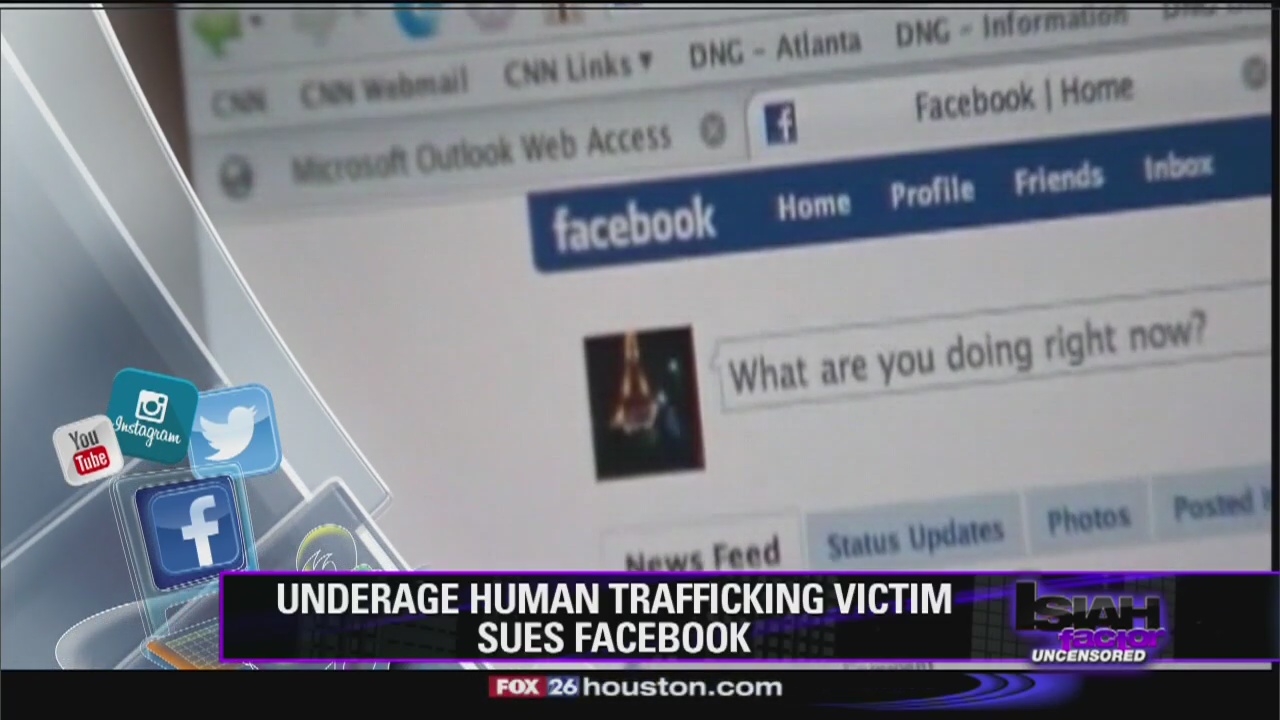 Underage human trafficking victim sues Facebook