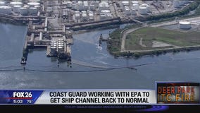 Coast Guard working with EPA to get ship channel back to normal