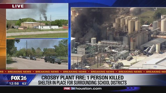 One death in Crosby-area chemical facility fire
