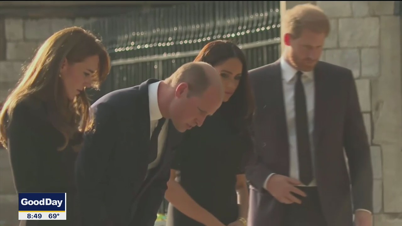 TMZ: Royal brothers say goodbye to the queen