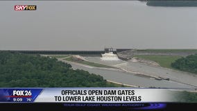 Officials open dam gates to lower Lake Houston levels