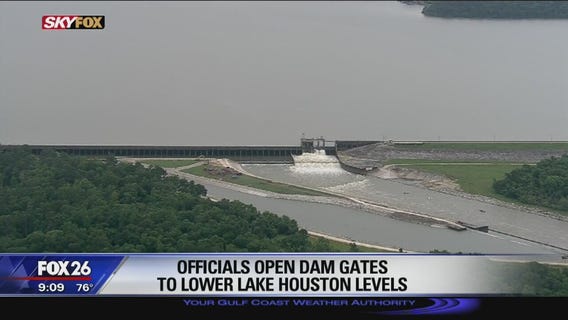 Officials open dam gates to lower Lake Houston levels