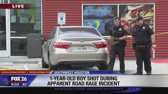 1-year-old boy shot during apparent road rage incident