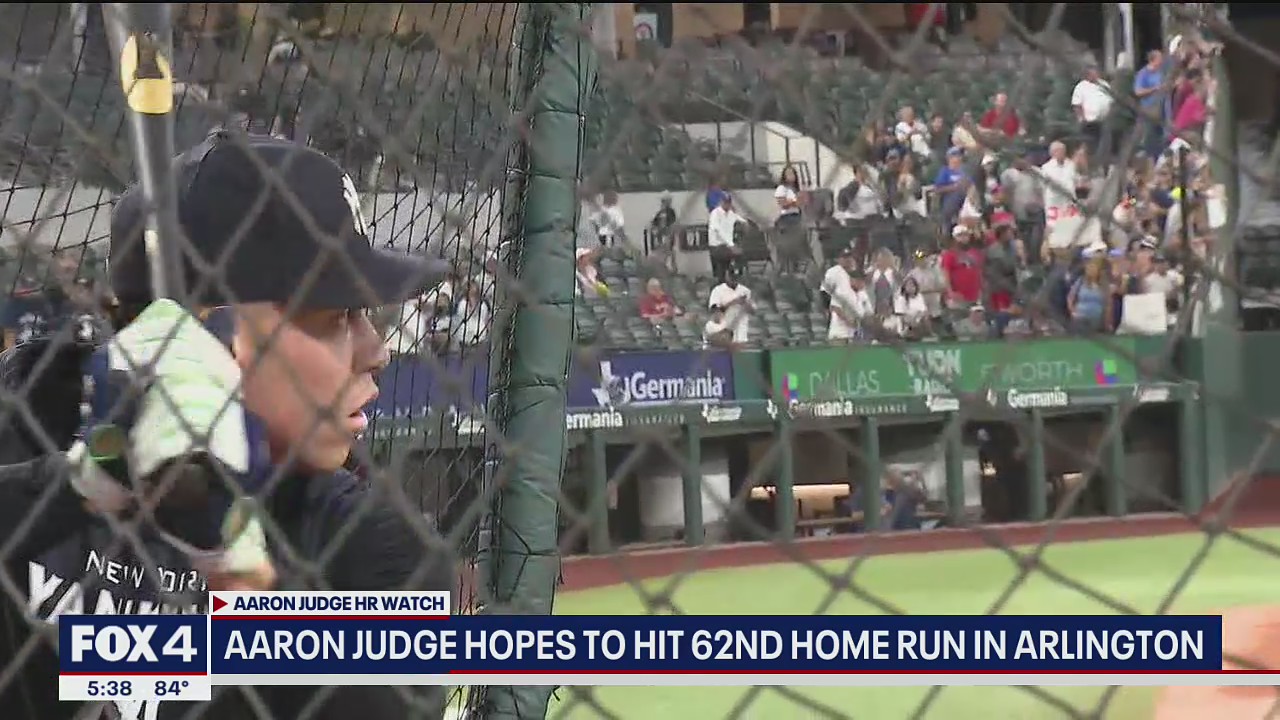 Aaron Judge looks to hit record-breaking homer in Arlington