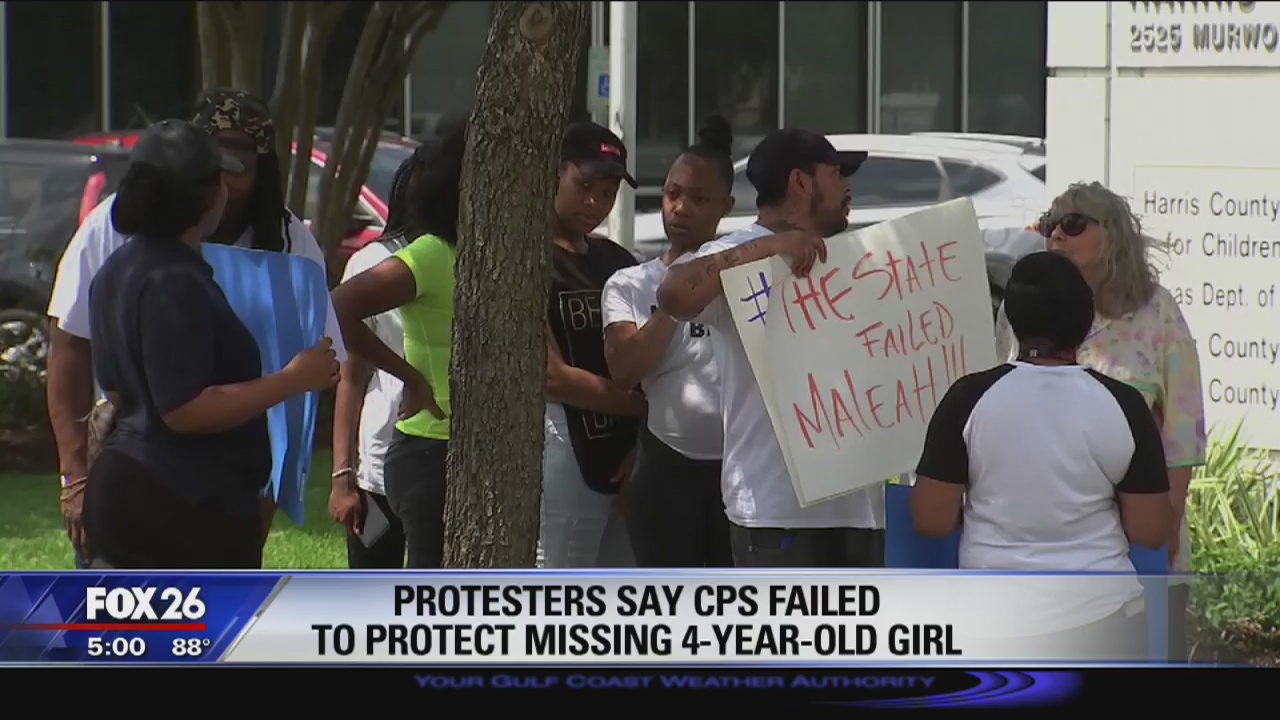 Protesters say CPS failed to protect 4-year-old Maleah Davis