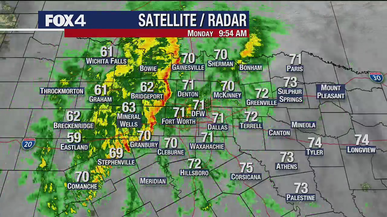 Dallas weather: October 24 afternoon forecast