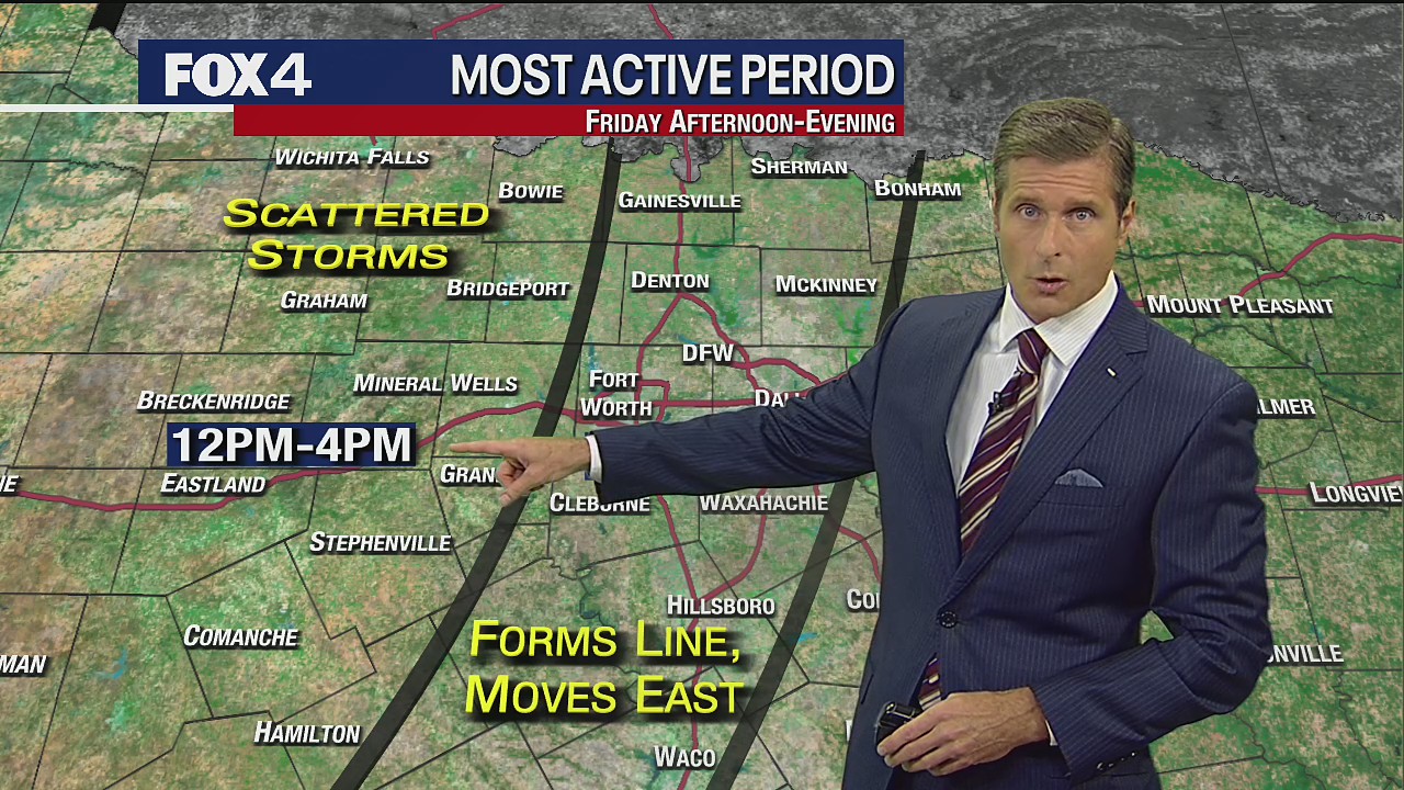 Dallas weather: November 3 evening forecast