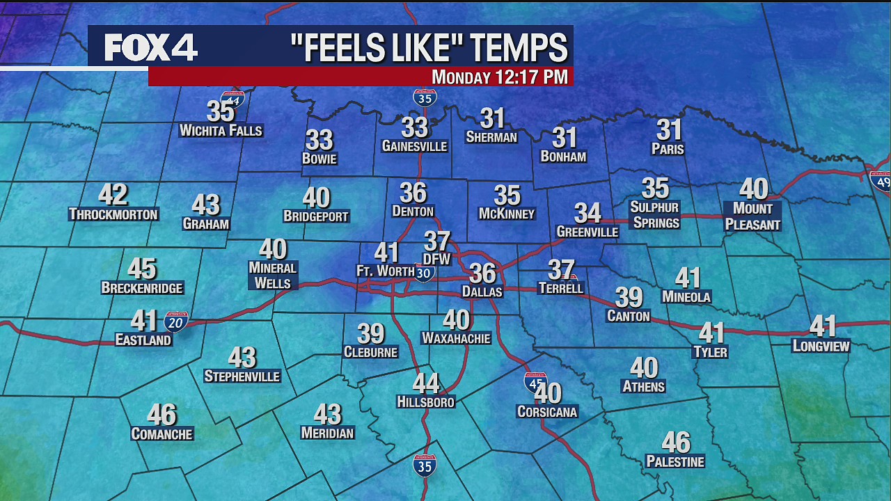 Dallas weather: Rainy Monday kicks off a cold week in North Texas | FOX ...