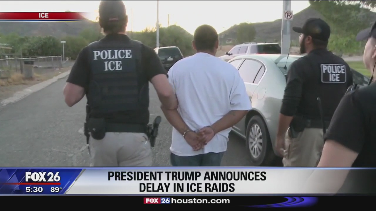 President Trump delays ICE raids