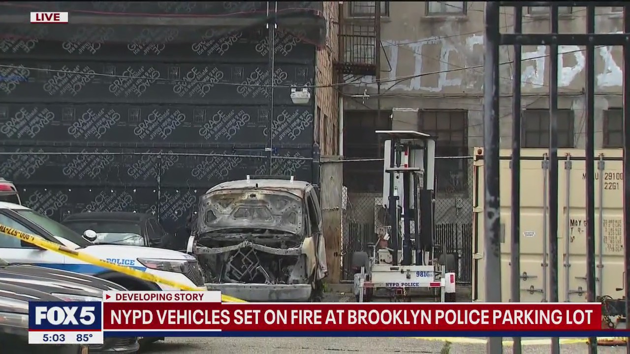 Several NYPD vehicles torched in Bushwick