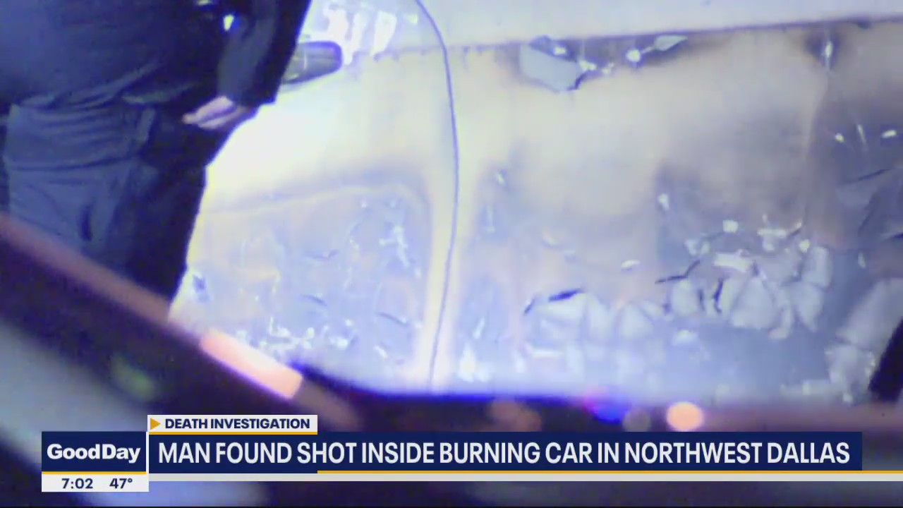 man found shot inside burning car in northwest dallas | FOX 4 Dallas ...