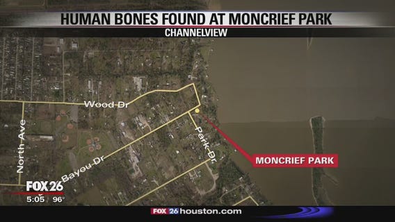 Human bones found at Moncrief Park in Channelview