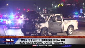 Road rage shooting causes fireworks to explode