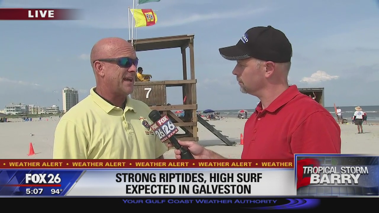 Strong riptides, high surf expected in Galveston