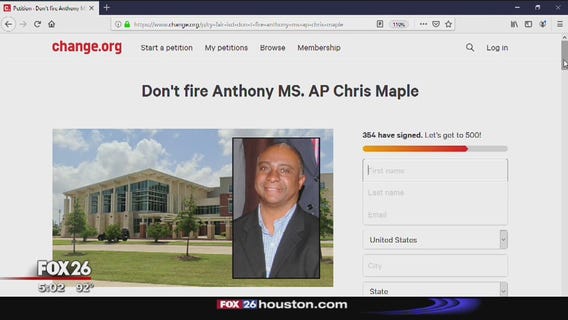 Petition asks for asst. principal not to be fired