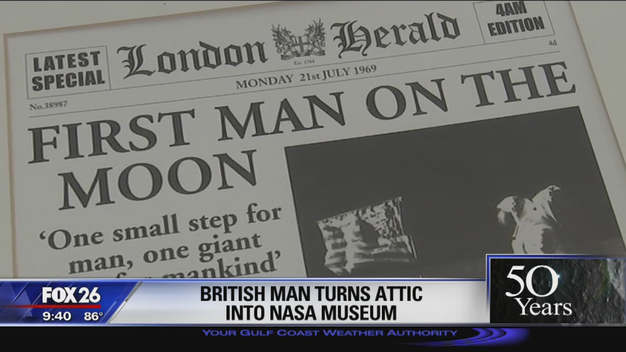 British man turns attic into NASA museum