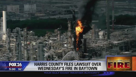 Harris County files lawsuit over Wednesday's fire in Baytown