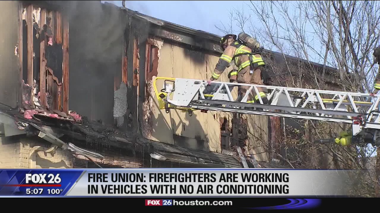 Fire Union: Firefighters are working in vehicles with no air conditioning