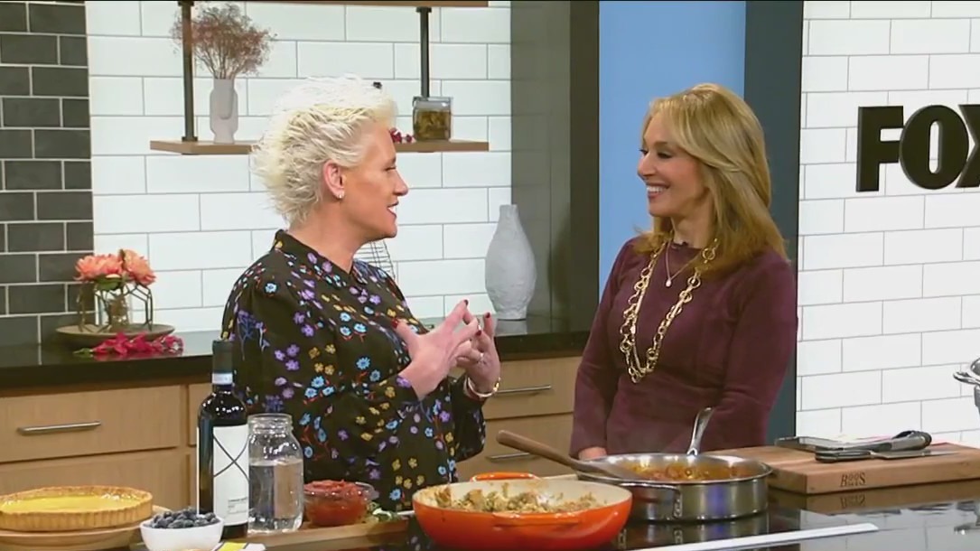 Chef Anne Burrell cooks on GDNY
