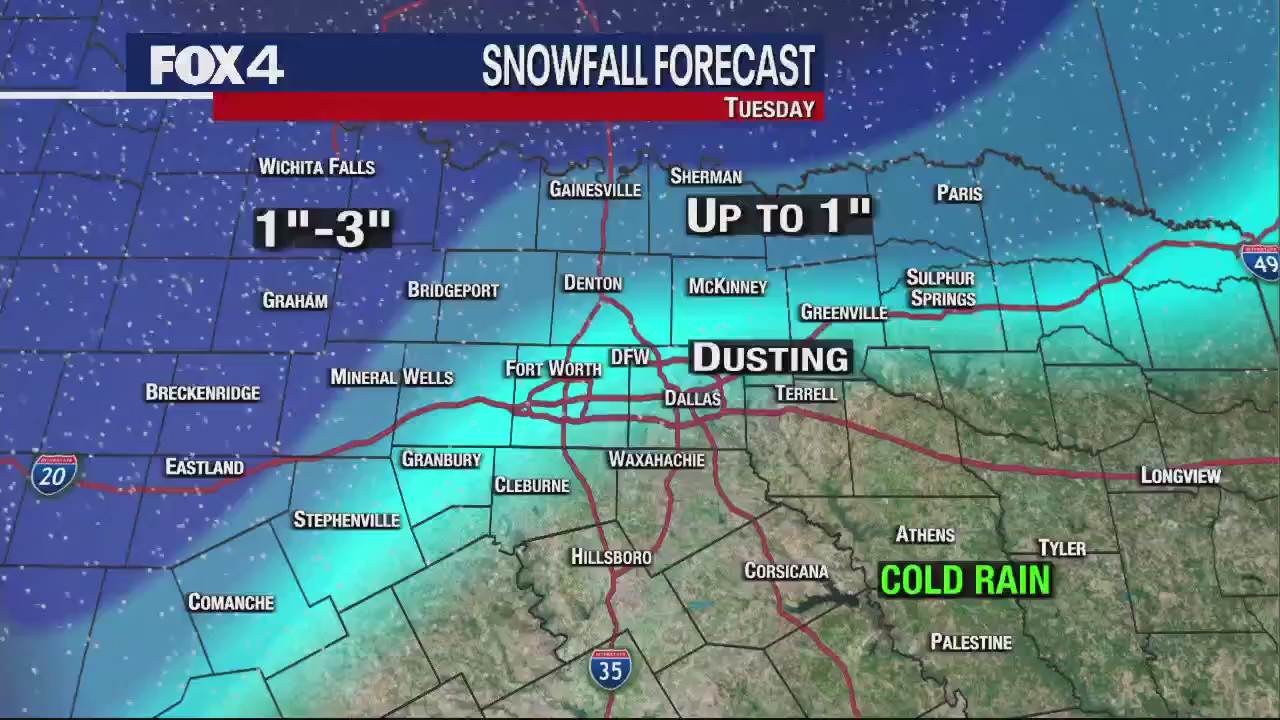 Dallas weather: January 23 evening forecast