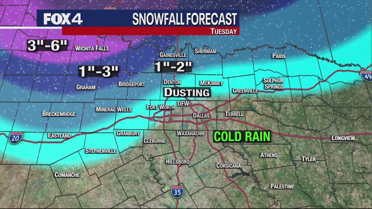 Dallas weather: January 24 evening forecast