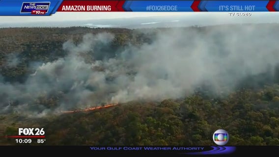 Over 9,000 fires have started in the Amazon