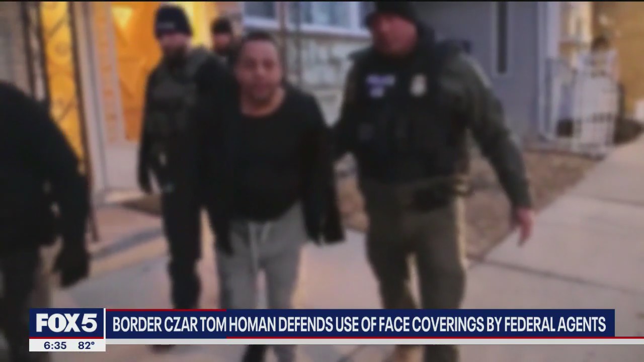 Border Czar defends use of face masks by ICE agents