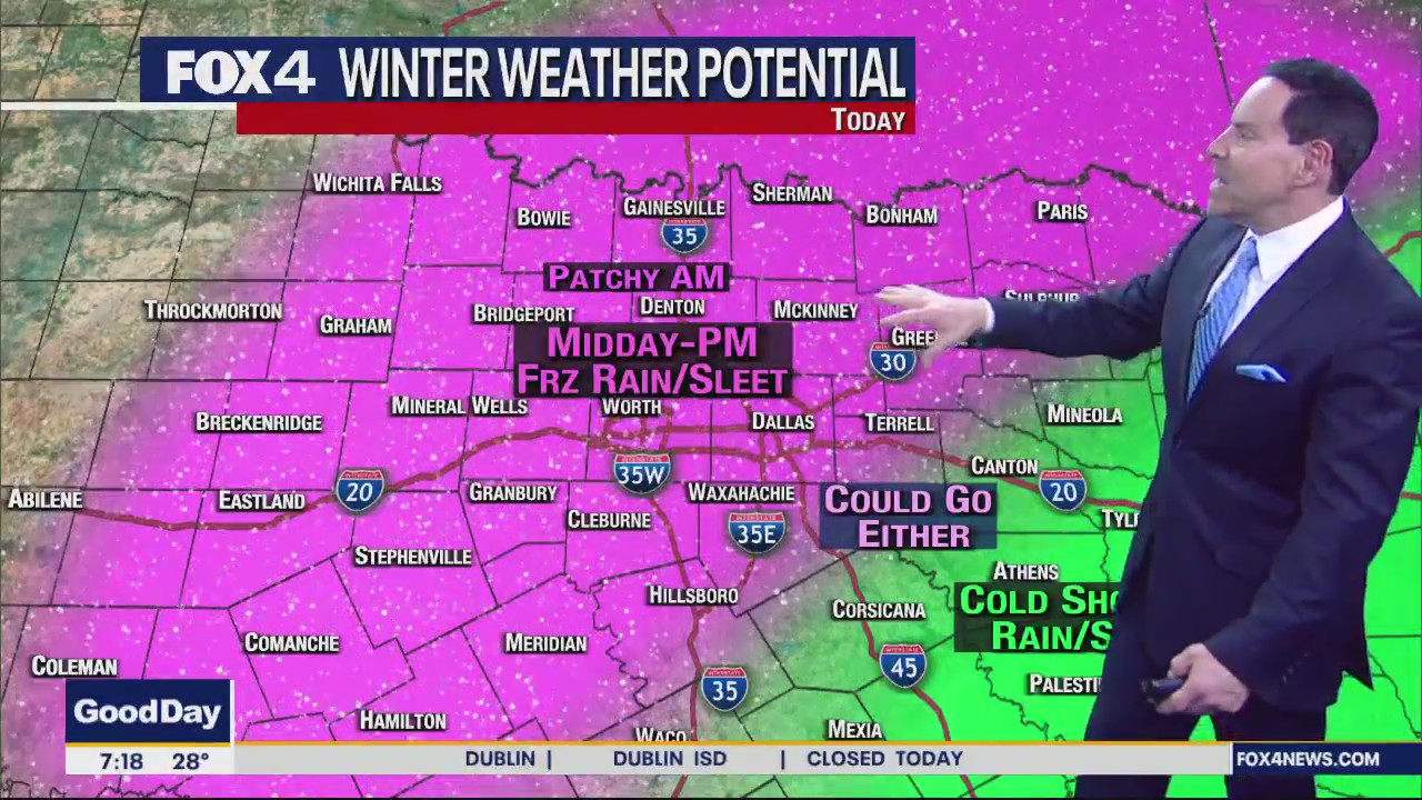 Dallas Weather: Jan. 30 morning forecast