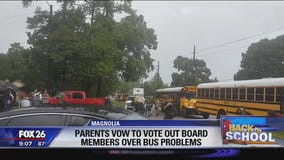 Parents vow to vote out board members over bus problems