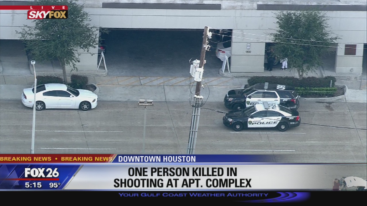 One person killed in shooting at apartment complex