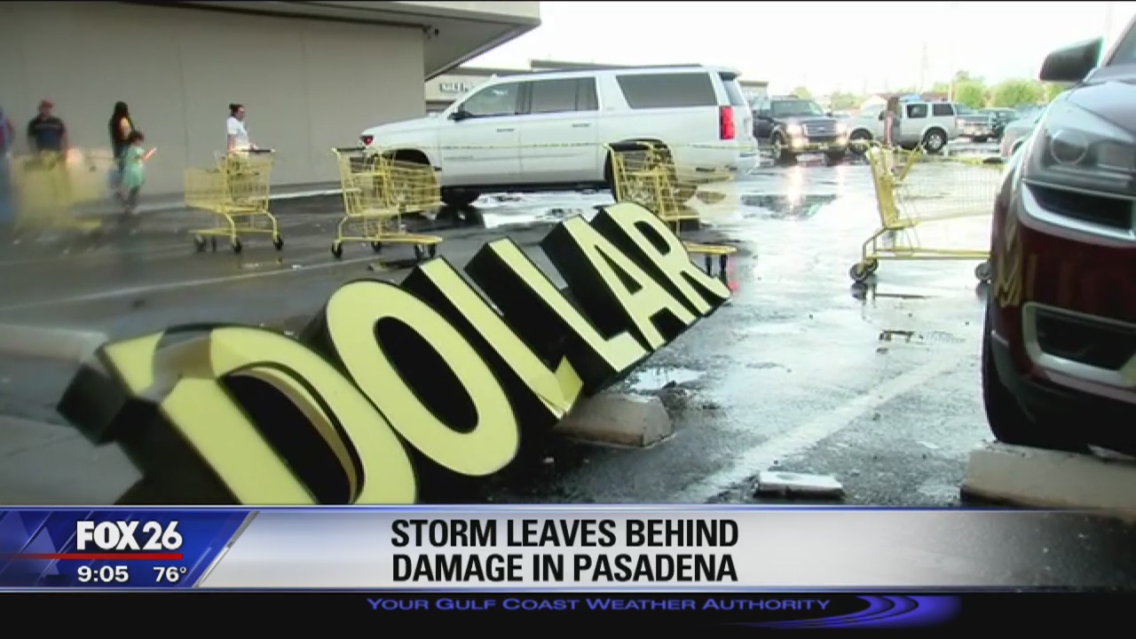 Storm leaves behind damage in Pasadena
