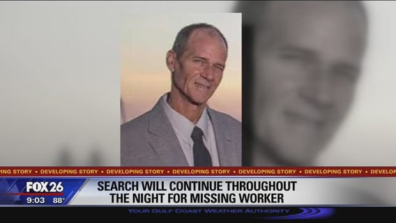 Search will continue overnight for missing Kemah man