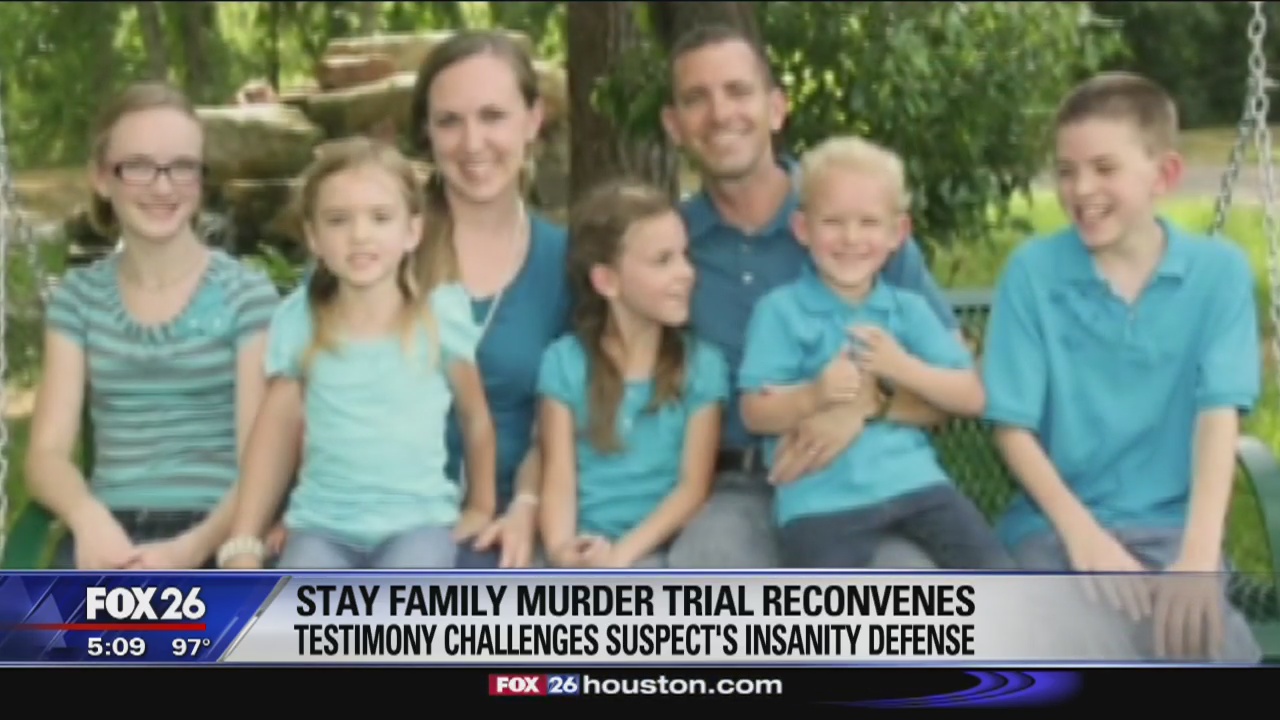 Stay Family murder trial reconvenes, testimony challenges suspect's insanity defense