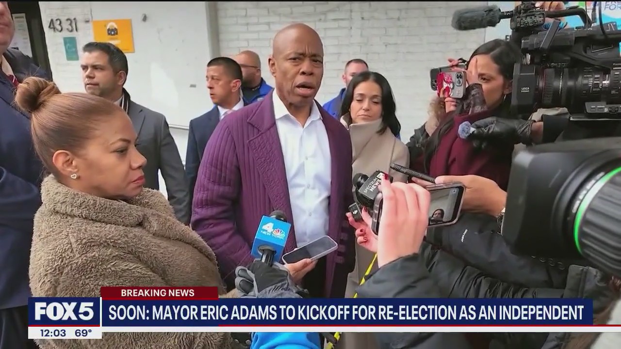 From Democrat to Independent: Mayor Eric Adams' reelection takes a new direction
