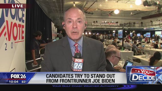 Candidates try to stand out from frontrunner Joe Biden